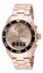 Invicta Pro Diver Rose Dial Rose Gold-tone Stainless Steel Men's Watch 12473