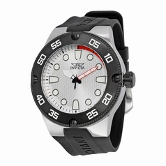 Invicta Pro Diver Silver Dial Black Silicone Men's Watch 18023