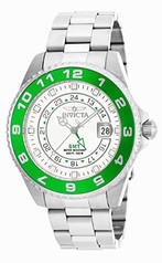 Invicta Pro Diver White Dial Green Bezel Stainless Steel Men's Watch 17134