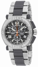 Invicta Reserve Chronograph Grey Dial Stainless Steel Grey Polyurethane Men's Watch 1866
