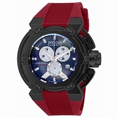 Invicta Reserve Chronograph Mother of Pearl Red Silicone Men's Watch 18726