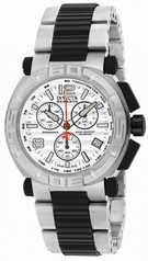 Invicta Reserve Chronograph Silver Dial Stainless Steel Black Polyurethane Men's Watch 1869