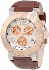 Invicta Reserve Ocean Reef Chronograph Silver Dial Brown Leather Men's Watch 1851