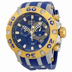 Invicta Reserve Specialty Two Tone Case Blue Dial Chronograph Men's Watch 0909