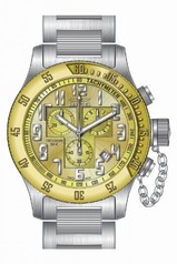 Invicta Russian Diver Chronograph Gold Dial Stainless Steel Men's Watch 15554