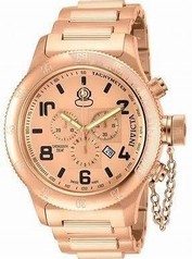 Invicta Russian Diver Chronograph Rose Dial Rose Gold Ion-plated Men's Watch 15477