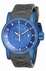 Invicta S1 Rally Automatic Blue Dial Grey Polyurethane Men's Watch 18214