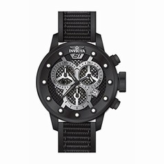 Invicta S1 Rally Chronograph Black Dial Black Polyurethane Men's Watch 19623