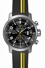 Invicta S1 Rally Chronograph Black Dial Black Silicone Men's Watch 20216