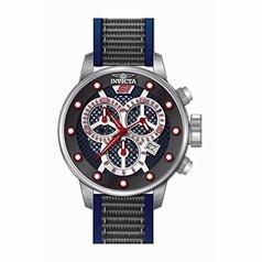 Invicta S1 Rally Chronograph Grey and Blue Dial Blue and Grey Polyurethane Men's Watch 19621
