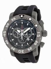 Invicta Sea Base Chronograph Black Dial Black Polyurethane Men's Watch 14280