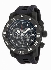 Invicta Sea Base Chronograph Black Dial Black Polyurethane Men's Watch 14284