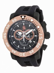 Invicta Sea Base Chronograph Black Dial Black Polyurethane Men's Watch 14288
