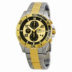 Invicta Signature II Black and Gold-tone Dial Two-Toned Stainless Steel Men's Watch 7391