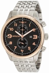 Invicta Specialty Black Dial Two-tone Stainless Steel Men's Watch 10289