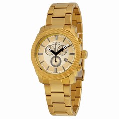 Invicta Specialty Chronogragh Gold Dial Gold Ion-plated Men's Watch 17744