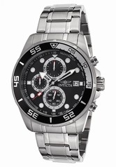 Invicta Specialty Chronograph Black Dial Stainless Steel Men's Watch 17012
