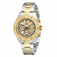 Invicta Specialty Chronograph Gold Dial Two-tone Men's Watch 15604