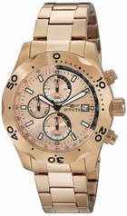 Invicta Specialty Chronograph Rose Dial Rose Gold Ion-plated Men's Watch 17752