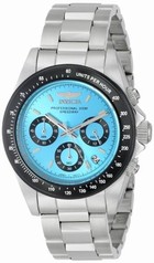 Invicta Speedway Chronograph Turquoise Dial Stainless Steel Men's Watch 15589