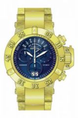 Invicta Subaqua Chronograph Blue Dial Gold-plated Men's Watch 17617