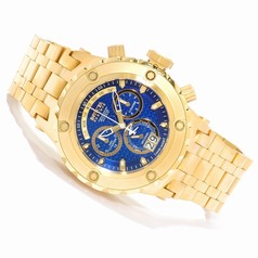 Invicta Subaqua Chronograph Blue Dial Gold-tone PVD Stainless Steel Men's Watch 14469