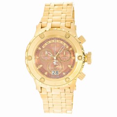 Invicta Subaqua Chronograph Brown Dial Gold-plated Men's Watch 14472