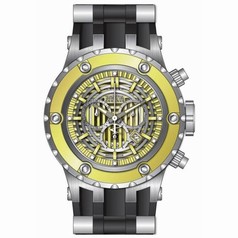 Invicta Subaqua Reserve Chronograph Gold Dial Silver-plated Men's Watch 16830
