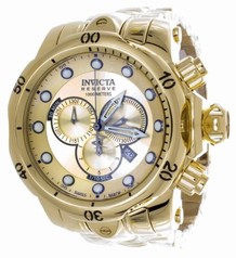 Invicta Venom Chronograph Gold Dial Gold-plated Men's Watch 13886