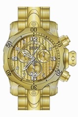 Invicta Venom Chronograph Gold Dial Gold-plated Stainless Steel Men's Watch 17633