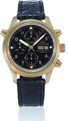 IWC Pilot's Watch Doppelchronograph Gold Black German (IW3711-13)
