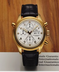 IWC Pilot's Watch Doppelchronograph Gold White English (IW3713-11)