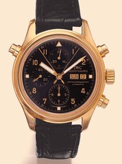 IWC Pilot's Watch Doppelchronograph Gold Black English (IW3713-15)