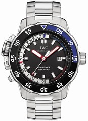 IWC Aquatimer Deep Two Black Dial Stainless Steel Men's Watch IW354701