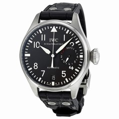 IWC Big Pilot Black Dial Leather Men's Watch IW500901