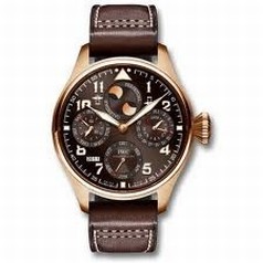 IWC Big Pilot Perpetual Calendar Brown Dial Brown Leather Men's Watch IW502617
