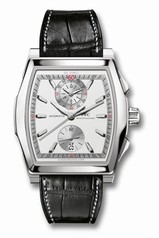IWC Da Vinci Silver Dial Black Leather Men's Watch IW376416