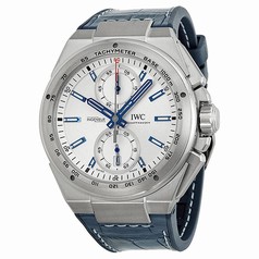 IWC Ingenieur Chronograph Racer Silver Dial Rubber Strap Men's Watch IW378509