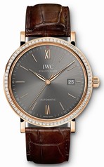 IWC Portofino Anthracite Dial Diamond Automatic Men's Watch 3565-16