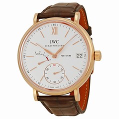 IWC Portofino Automatic Silver Dial Brown Leather Strap Men's Watch IW510107