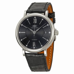IWC Portofino Grey Diamond Dial Automatic Unisex Watch IW458102