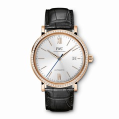 IWC Portofino Silver Dial Diamond Automatic Men's Watch 3565-15