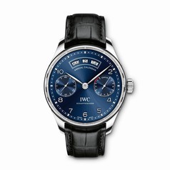IWC Portugeiser Midnight Blue Dial 18K Rose Gold Automatic Men's Watch IW503502