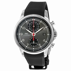 IWC Portugieser Yacht Club Automatic Anthracite Dial Black Rubber Men's Watch 3905-03