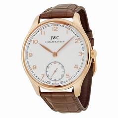 IWC Portuguese Automatic White Dial Brown Leather Men's Watch IW545409
