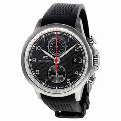 IWC Portuguese Yacht Club Automatic Chronograph Black Dial Men's Watch 3902-12