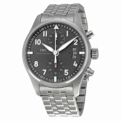 IWC Spitfire Ardoise Chronograph Dial Stainless Steel Men's Watch IW387804