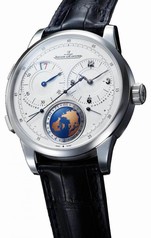 Jaeger LeCoultre Duometre Unique Travel Time Silver Dial Men's Watch Q606352J
