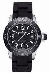 Jaeger LeCoultre Master Compressor Black Dial Stainless Steel Black Rubber Men's Watch Q2018770