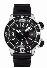 Jaeger LeCoultre Master Compressor Black Dial Titanium Black Rubber Men's Watch Q183T670